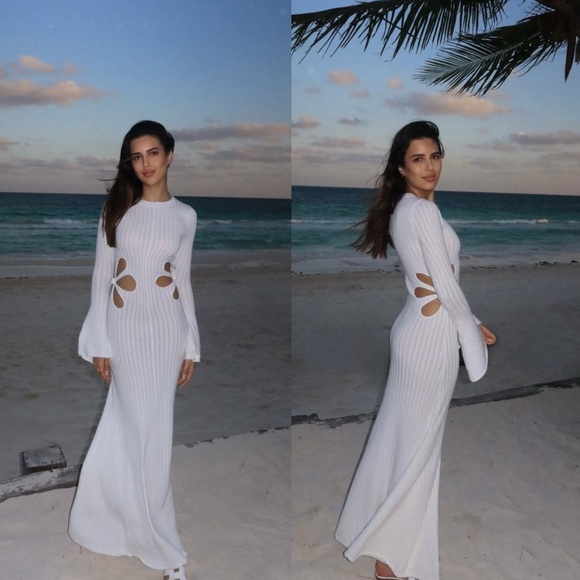 Say Lee Destiny Knit Maxi Dress in Ivory Size US 4 NEW! New with tags! - Picture 14 of 14